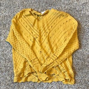 Mustard yellow light weight sweater